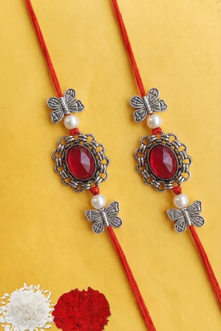 Cherished Bonds - 'Oxidised Silver Rakhi' for Brother